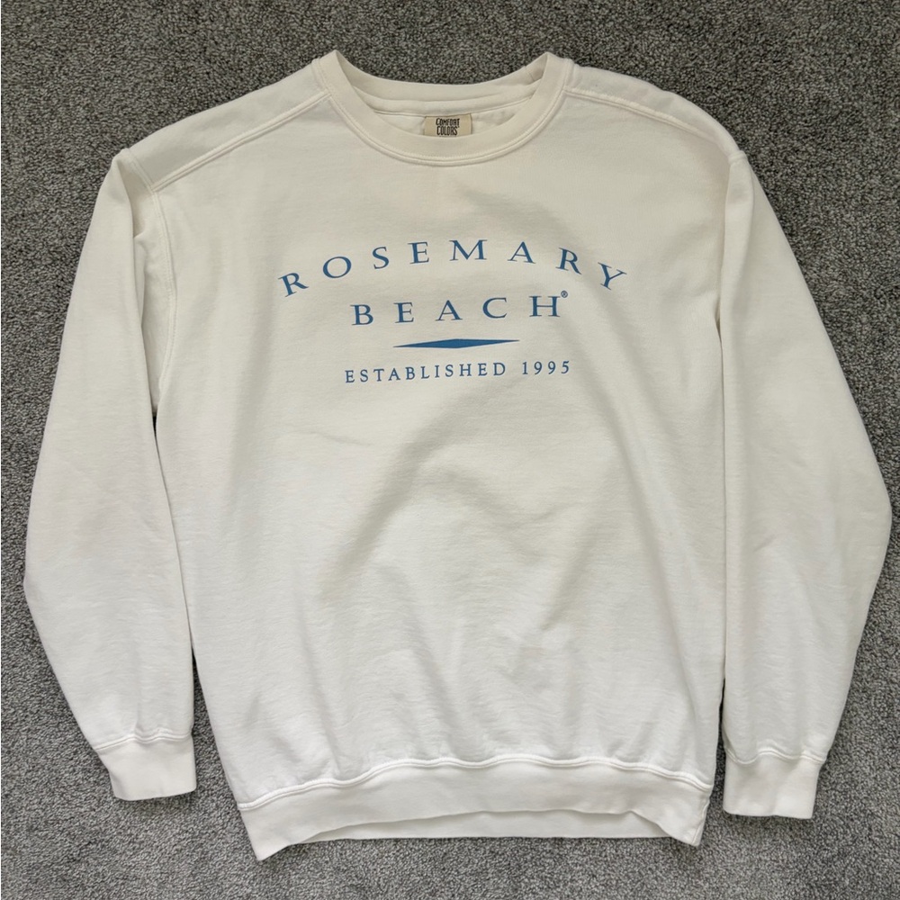 Rosemary Beach Classic White Sweatshirt Size M
